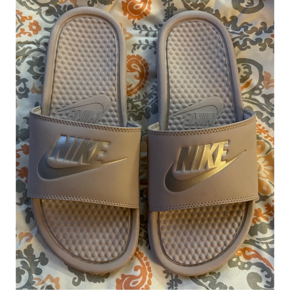 Nike Shoes - Light Purple Nike Slides Size 9